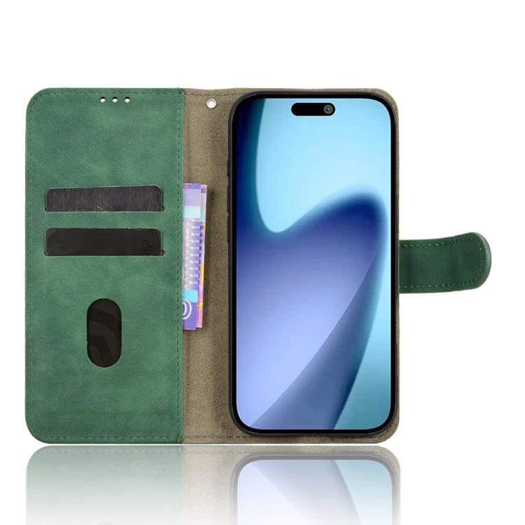 For iPhone Air Skin Feel Magnetic Flip Leather Phone Case(Green) - iPhone Air Cases by buy2fix | Online Shopping UK | buy2fix