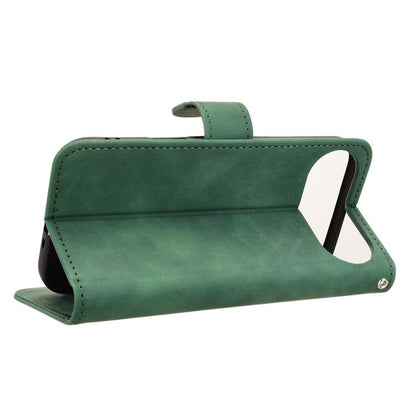 For iPhone Air Skin Feel Magnetic Flip Leather Phone Case(Green) - iPhone Air Cases by buy2fix | Online Shopping UK | buy2fix