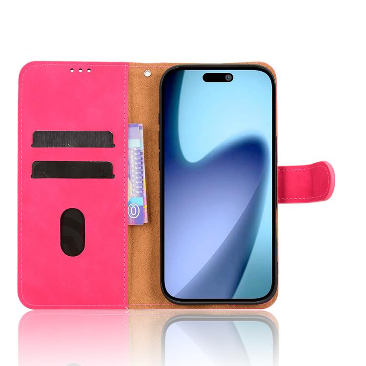 For iPhone Air Skin Feel Magnetic Flip Leather Phone Case(Rose Red) - iPhone Air Cases by buy2fix | Online Shopping UK | buy2fix