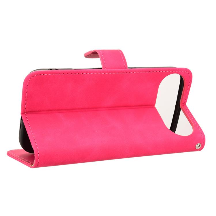 For iPhone Air Skin Feel Magnetic Flip Leather Phone Case(Rose Red) - iPhone Air Cases by buy2fix | Online Shopping UK | buy2fix