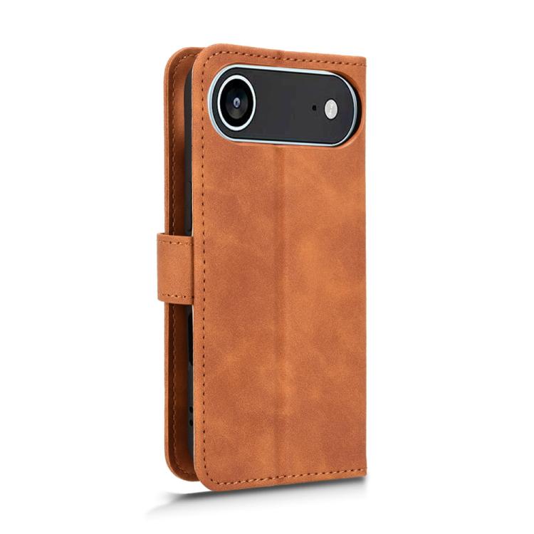 For iPhone Air Skin Feel Magnetic Flip Leather Phone Case(Brown) - iPhone Air Cases by buy2fix | Online Shopping UK | buy2fix