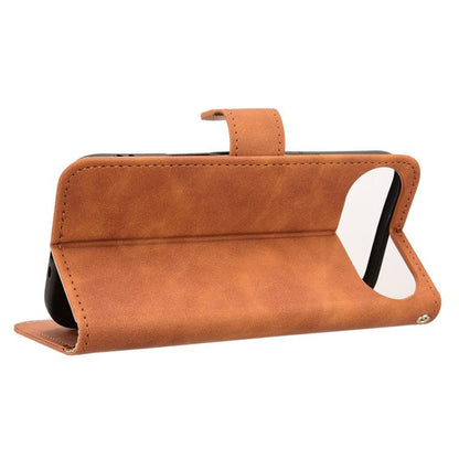 For iPhone Air Skin Feel Magnetic Flip Leather Phone Case(Brown) - iPhone Air Cases by buy2fix | Online Shopping UK | buy2fix