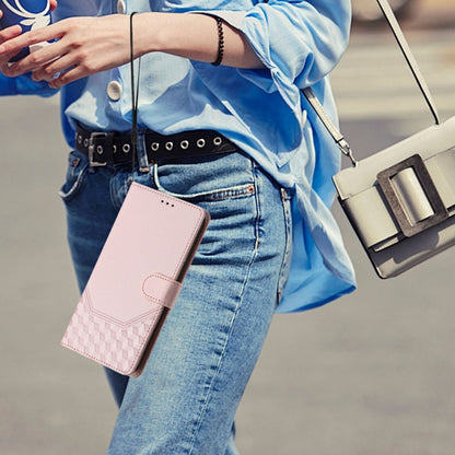 For Google Pixel 9 Pro XL Honeycomb Embossing RFID Leather Phone Case(Pink) by buy2fix