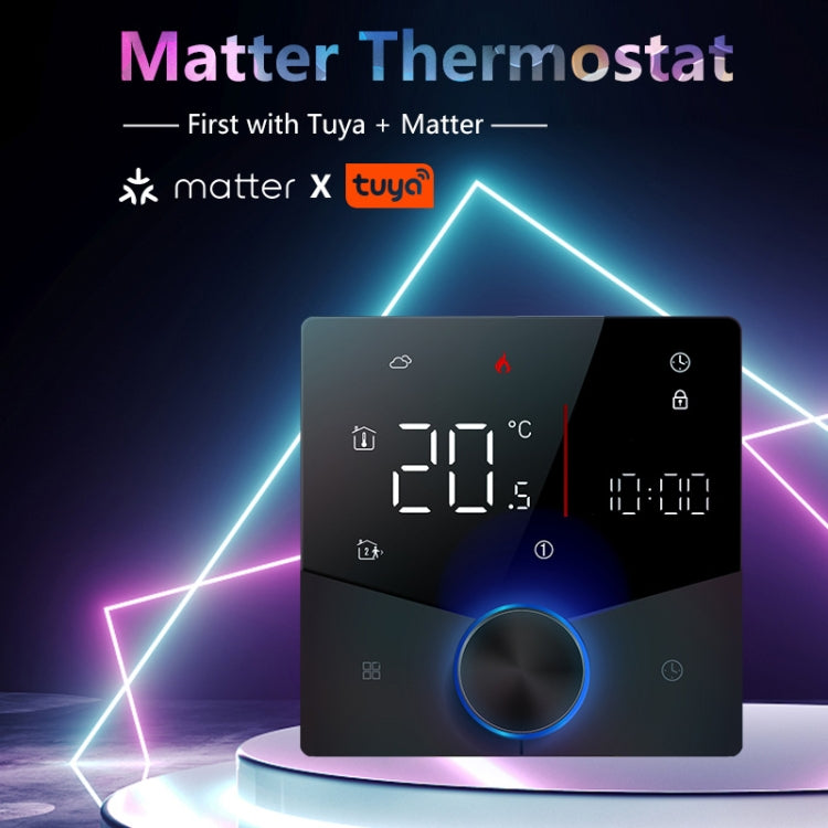 BHT-009GALW-MT Water Heating WiFi Smart Home LED Thermostat with Matter(Black) - Thermostat & Thermometer by buy2fix | Online Shopping UK | buy2fix