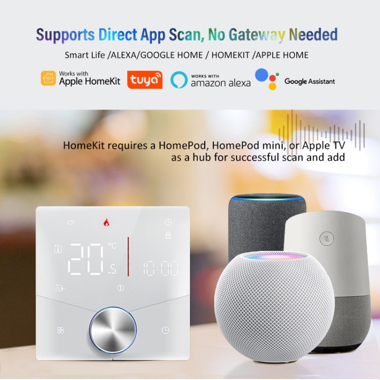 BHT-009GCLW-MT Boiler Heating WiFi Smart Home LED Thermostat with Matter(Black) - Thermostat & Thermometer by buy2fix | Online Shopping UK | buy2fix