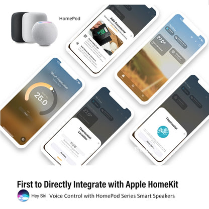 BHT-009GALW-MT Water Heating WiFi Smart Home LED Thermostat with Matter(White) - Thermostat & Thermometer by buy2fix | Online Shopping UK | buy2fix