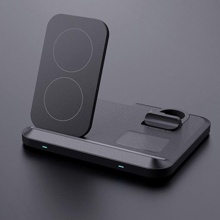 DW08 15W 3 in 1 Folding Wireless Charger(Black) by buy2fix
