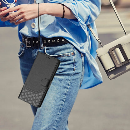 For Sony Xperia 10 VI 2024 Honeycomb Embossing RFID Leather Phone Case(Black) by buy2fix