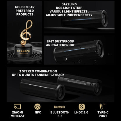 Xiaomi Bluetooth Speaker Support NFC Connection & Bluetooth Call(Black) - Desktop Speaker by Xiaomi | Online Shopping UK | buy2fix