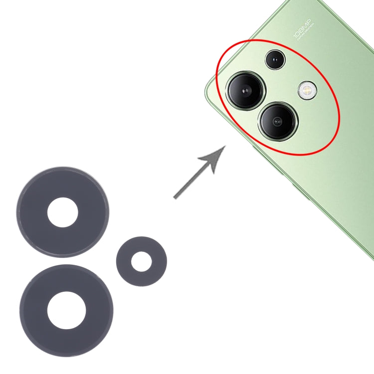 For Xiaomi Redmi Note 13 4G 10pcs Back Camera Lens by buy2fix