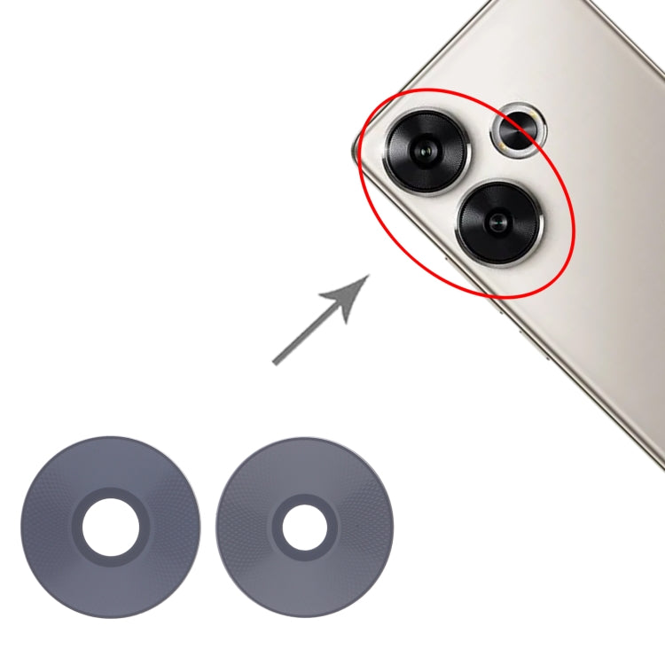 For Xiaomi Redmi Turbo 3 10pcs Back Camera Lens by buy2fix