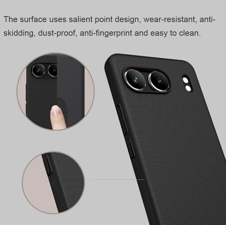For OnePlus Nord 4 5G NILLKIN Frosted PC Phone Case(Black) - Nord 4 Cases by NILLKIN | Online Shopping UK | buy2fix