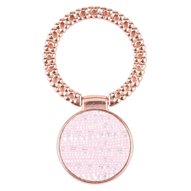 Flash Diamond Metal Mobile Phone Ring Holder(Rose Gold+Pink) - Ring Holder by buy2fix | Online Shopping UK | buy2fix