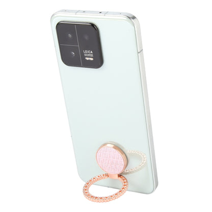 Flash Diamond Metal Mobile Phone Ring Holder(Rose Gold+Pink) - Ring Holder by buy2fix | Online Shopping UK | buy2fix