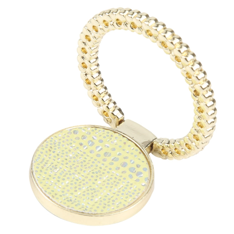Flash Diamond Metal Mobile Phone Ring Holder(Gold+Yellow) - Ring Holder by buy2fix | Online Shopping UK | buy2fix