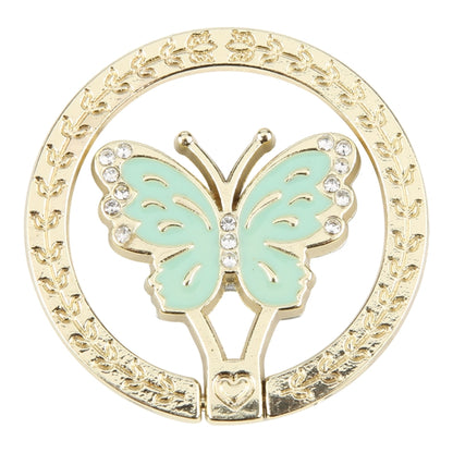Butterfly Metal Mobile Phone Ring Holder(Green) - Ring Holder by buy2fix | Online Shopping UK | buy2fix