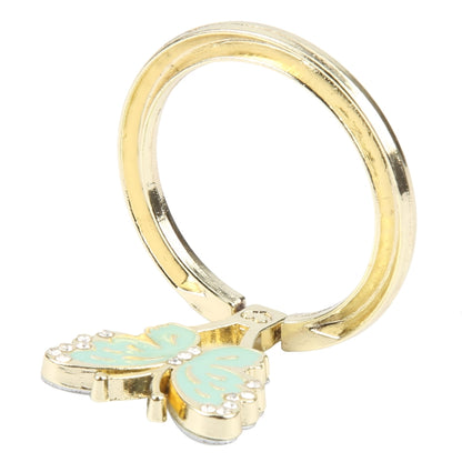Butterfly Metal Mobile Phone Ring Holder(Green) - Ring Holder by buy2fix | Online Shopping UK | buy2fix