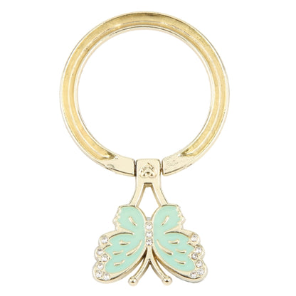 Butterfly Metal Mobile Phone Ring Holder(Green) - Ring Holder by buy2fix | Online Shopping UK | buy2fix