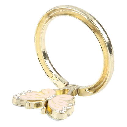 Butterfly Metal Mobile Phone Ring Holder(Pink) - Ring Holder by buy2fix | Online Shopping UK | buy2fix