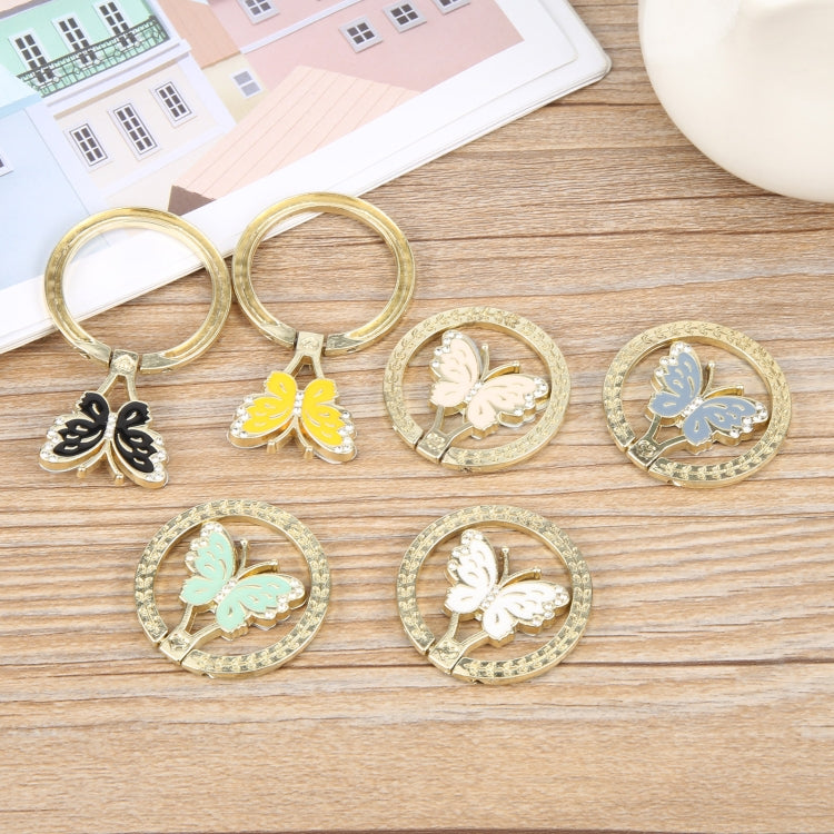 Butterfly Metal Mobile Phone Ring Holder(Pink) - Ring Holder by buy2fix | Online Shopping UK | buy2fix