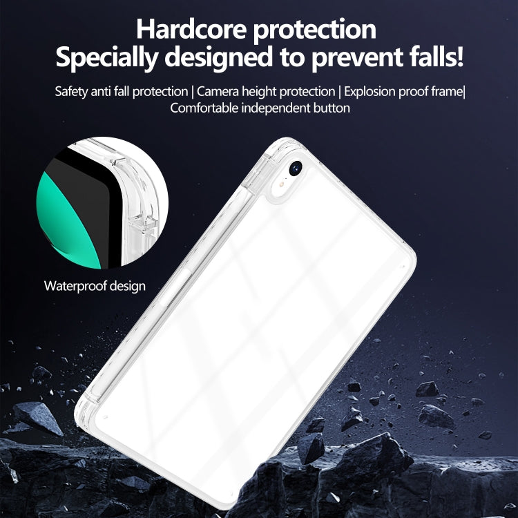 For iPad Air 13 2025 / 2024 Acrylic Hybrid TPU Tablet Case with Pen Slot(Transparent) - iPad Air 13 2025 / 2024 Cases by buy2fix | Online Shopping UK | buy2fix