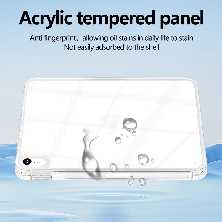 For iPad Air 13 2025 / 2024 Acrylic Hybrid TPU Tablet Case with Pen Slot(Transparent) - iPad Air 13 2025 / 2024 Cases by buy2fix | Online Shopping UK | buy2fix
