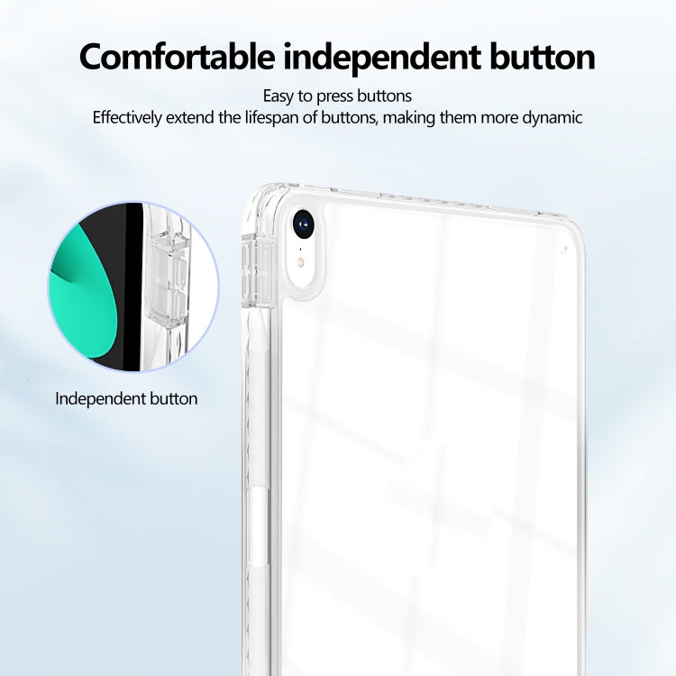 For iPad Air 13 2025 / 2024 Acrylic Hybrid TPU Tablet Case with Pen Slot(Transparent) - iPad Air 13 2025 / 2024 Cases by buy2fix | Online Shopping UK | buy2fix