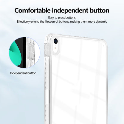 For iPad Air 13 2025 / 2024 Acrylic Hybrid TPU Tablet Case with Pen Slot(Transparent) - iPad Air 13 2025 / 2024 Cases by buy2fix | Online Shopping UK | buy2fix