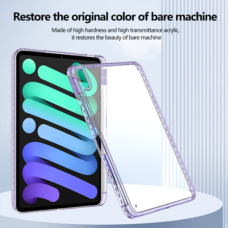 For iPad Air 13 2025 / 2024 Acrylic Hybrid TPU Tablet Case with Pen Slot(Purple) - iPad Air 13 2025 / 2024 Cases by buy2fix | Online Shopping UK | buy2fix