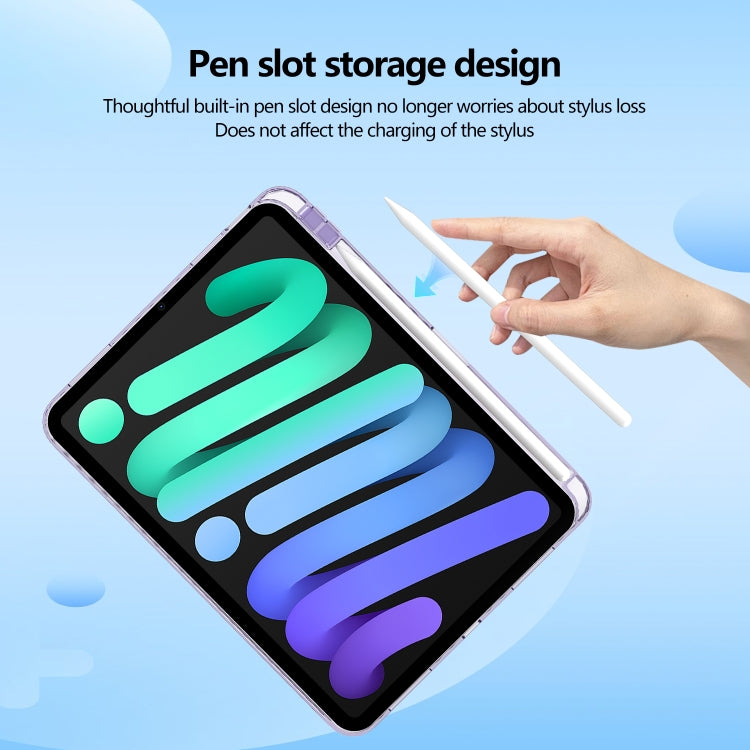 For iPad Air 13 2025 / 2024 Acrylic Hybrid TPU Tablet Case with Pen Slot(Purple) - iPad Air 13 2025 / 2024 Cases by buy2fix | Online Shopping UK | buy2fix