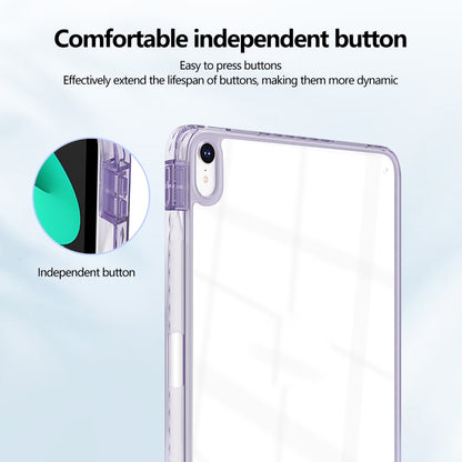 For iPad Air 13 2025 / 2024 Acrylic Hybrid TPU Tablet Case with Pen Slot(Purple) - iPad Air 13 2025 / 2024 Cases by buy2fix | Online Shopping UK | buy2fix