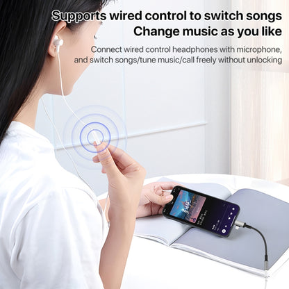 2 in 1 USB-C / Type-C, 8 Pin to 3.5mm Audio Adapter Cable, Length:15.6cm(Grey) - Earphone Adapter by buy2fix | Online Shopping UK | buy2fix