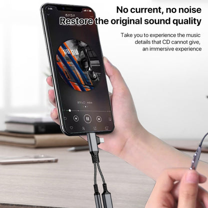 4 in 1 USB-C / Type-C, 8 Pin to 3.5mm, USB-C / Type-C Audio Adapter Cable, Length:70mm(Red) - Earphone Adapter by buy2fix | Online Shopping UK | buy2fix