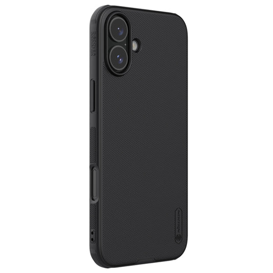 For iPhone 16 NILLKIN Frosted Shield Pro Magnetic Magsafe Phone Case(Black) - iPhone 16 Cases by NILLKIN | Online Shopping UK | buy2fix