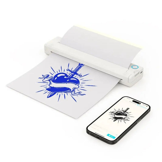 A41 203DPI Portable Tattoo Printer Office Study Bluetooth HD Thermal Printer(Black) by buy2fix