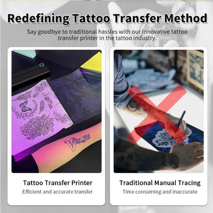 A41 203DPI Portable Tattoo Printer Office Study Bluetooth HD Thermal Printer(White) by buy2fix