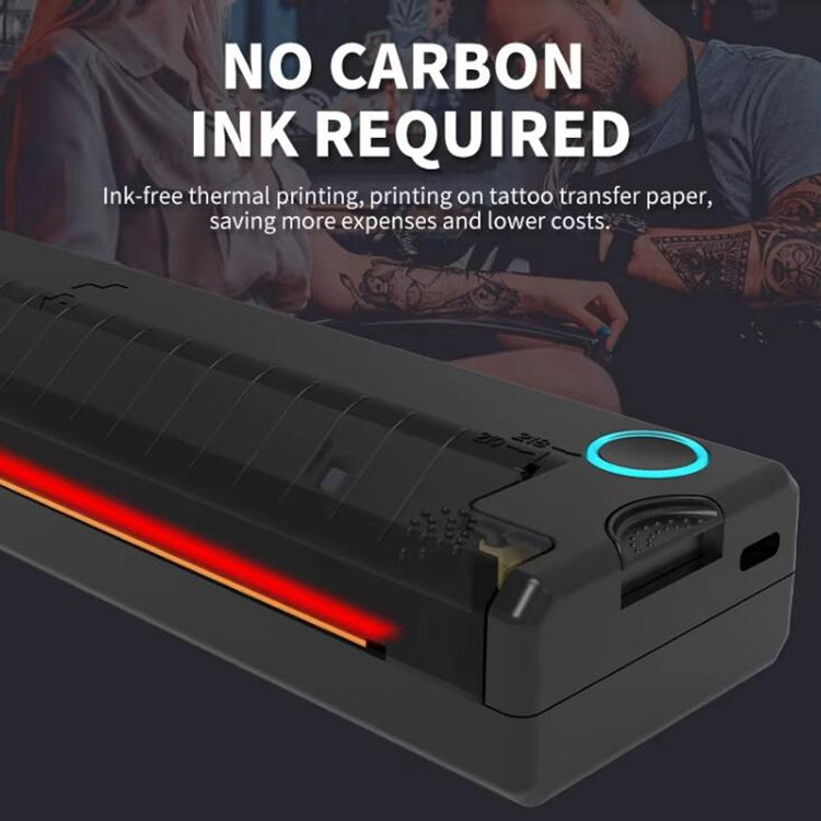 A41 203DPI Portable Tattoo Printer Office Study Bluetooth HD Thermal Printer(White) by buy2fix