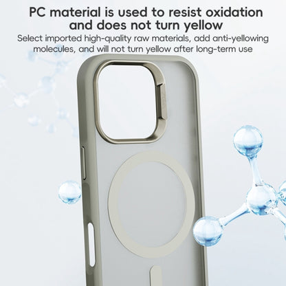 For iPhone 16 Pro Max ZGA Magsafe Frosted PC Hybrid TPU Phone Case(Grey) by ZGA