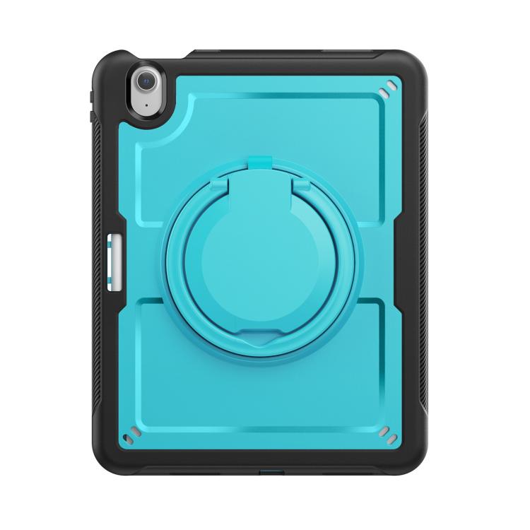 For iPad Air 11 2025 / 2024 Honeycomb Hybrid Tablet Case with Handle Holder & Strap(Light Blue) - iPad Air 11 2025 / 2024 Cases by buy2fix | Online Shopping UK | buy2fix