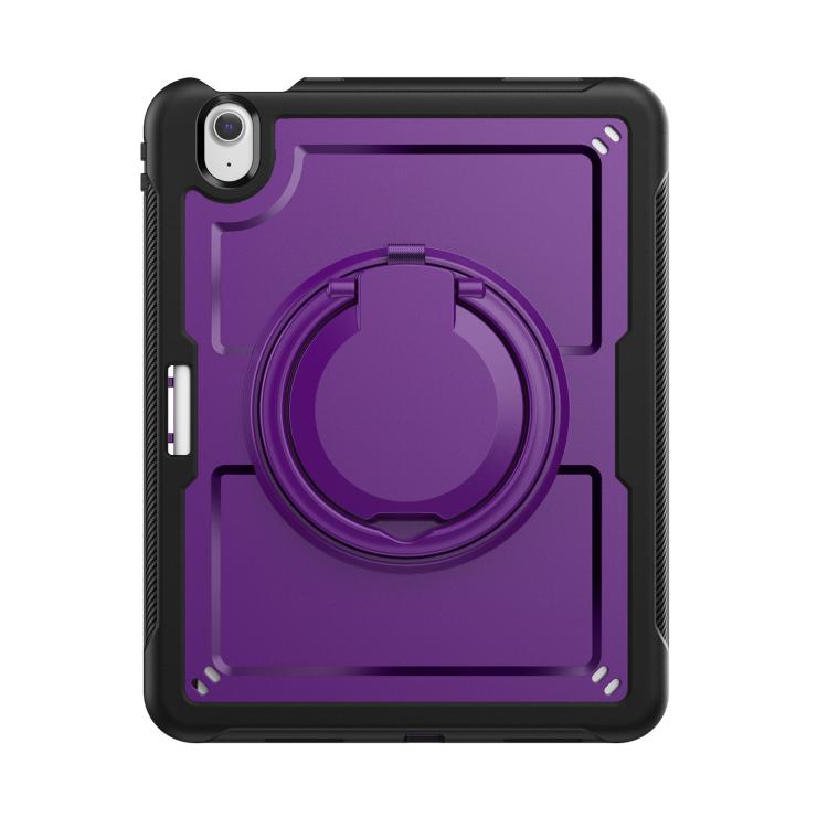 For iPad Air 11 2025 / 2024 Honeycomb Hybrid Tablet Case with Handle Holder & Strap(Purple) - iPad Air 11 2025 / 2024 Cases by buy2fix | Online Shopping UK | buy2fix