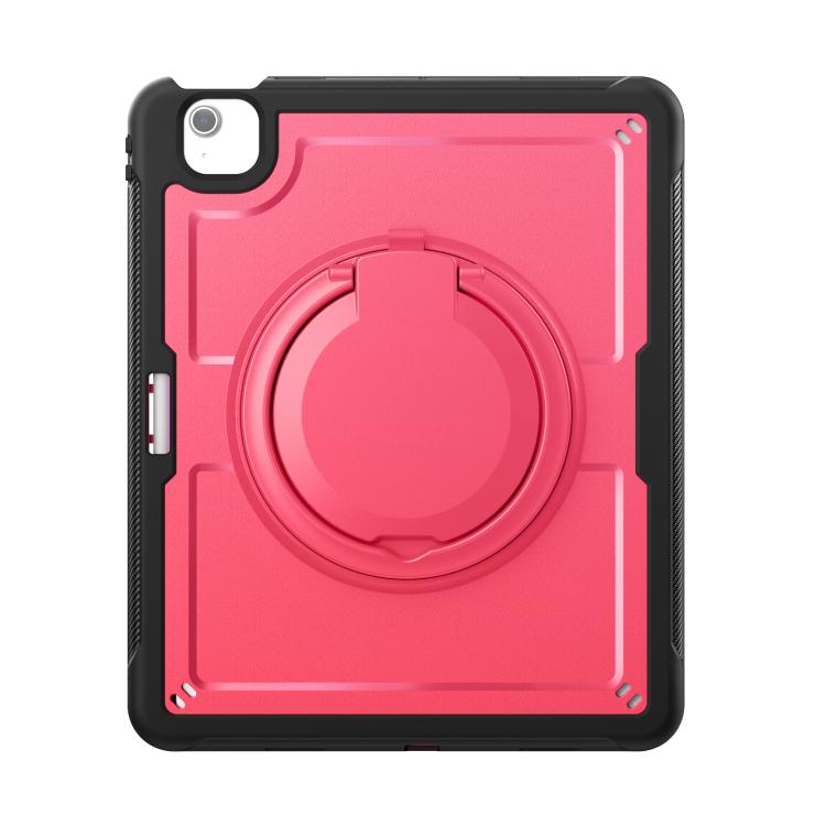 For iPad Air 13 2025 / 2024 Honeycomb Hybrid Tablet Case with Handle Holder & Strap(Rose Red) - iPad Air 13 2025 / 2024 Cases by buy2fix | Online Shopping UK | buy2fix