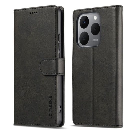 For Xiaomi 15T 5G LC.IMEEKE Calf Texture Leather Phone Case(Black)