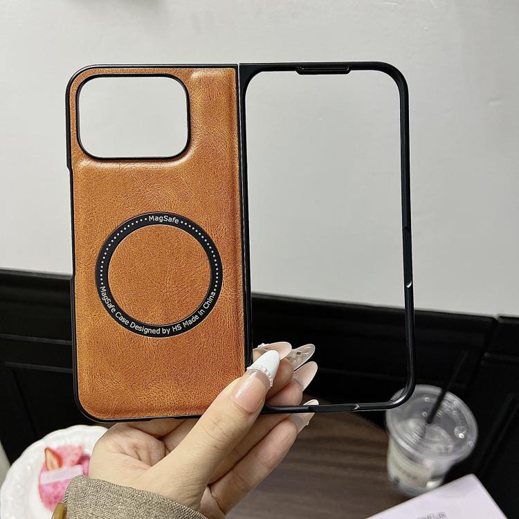 For Google Pixel 9 Pro Fold Crazy Horse Pattern Leather MagSafe Magnetic Phone Case(Brown) by buy2fix