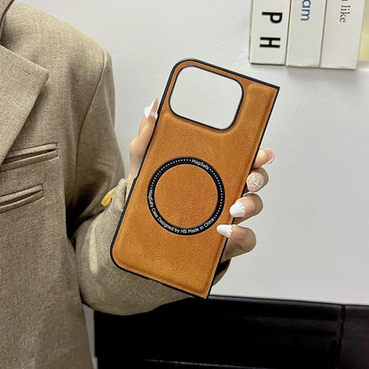 For Google Pixel 9 Pro Fold Crazy Horse Pattern Leather MagSafe Magnetic Phone Case(Brown) by buy2fix