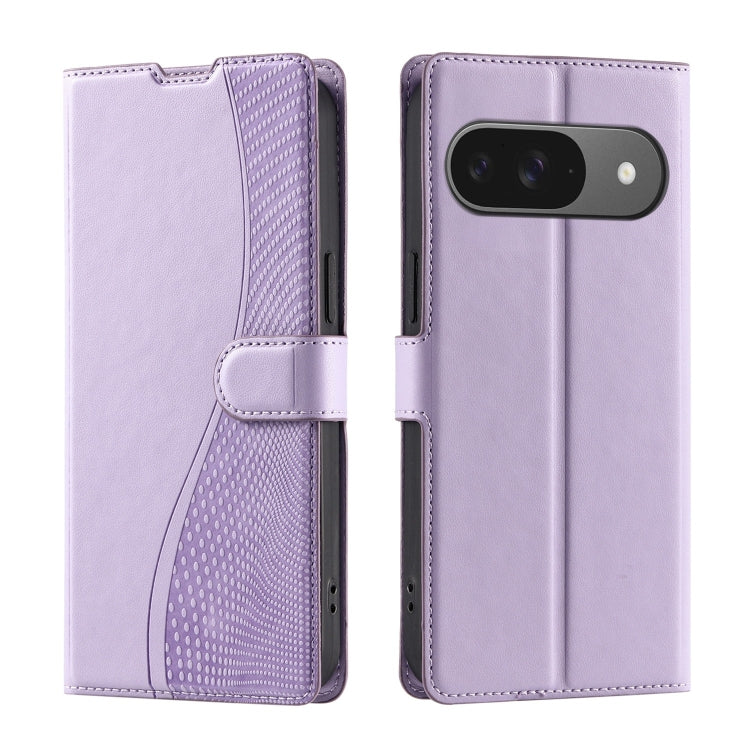 For Google Pixel 9 / 9 Pro Voltage Ultra-thin Dot Leather Phone Case(Purple) by buy2fix