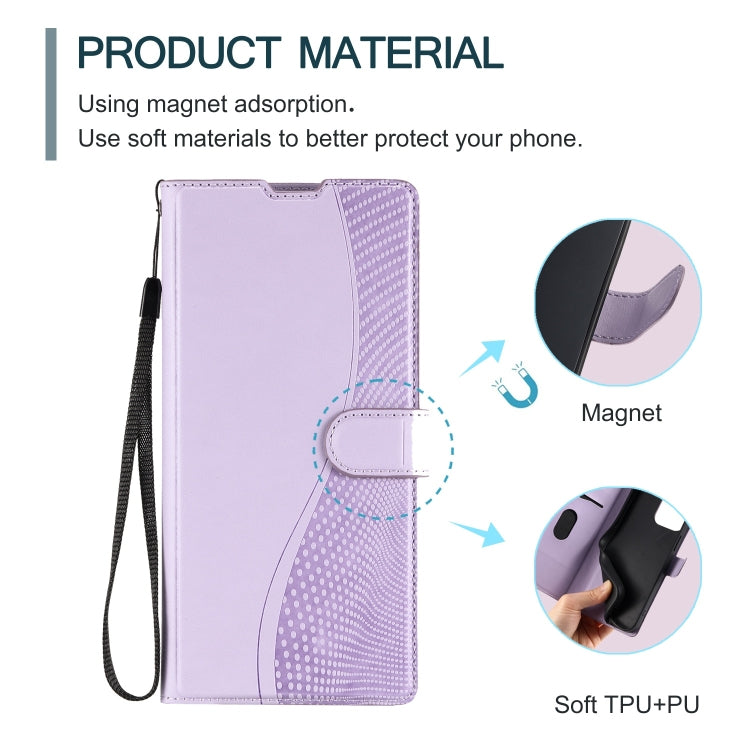 For Google Pixel 9 / 9 Pro Voltage Ultra-thin Dot Leather Phone Case(Purple) by buy2fix