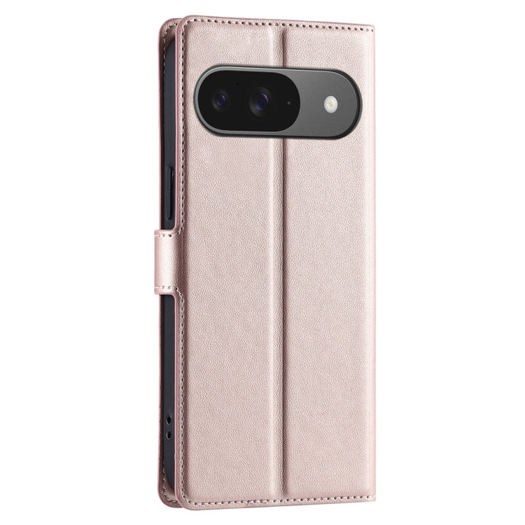 For Google Pixel 9 / 9 Pro Voltage Ultra-thin Dot Leather Phone Case(Rose Gold) by buy2fix