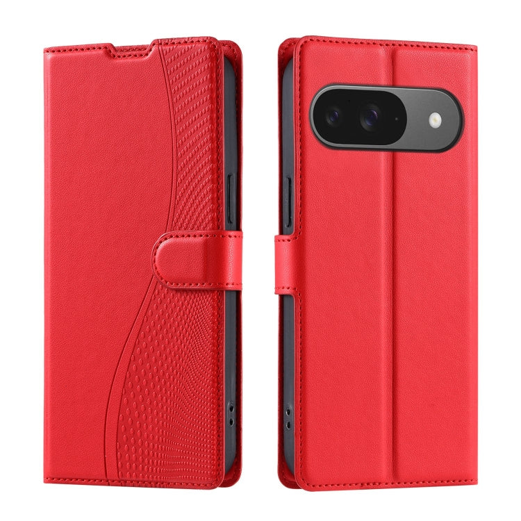 For Google Pixel 9 / 9 Pro Voltage Ultra-thin Dot Leather Phone Case(Red) by buy2fix