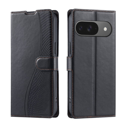 For Google Pixel 9 / 9 Pro Voltage Ultra-thin Dot Leather Phone Case(Black) by buy2fix