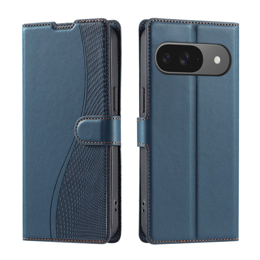 For Google Pixel 9 / 9 Pro Voltage Ultra-thin Dot Leather Phone Case(Blue) by buy2fix